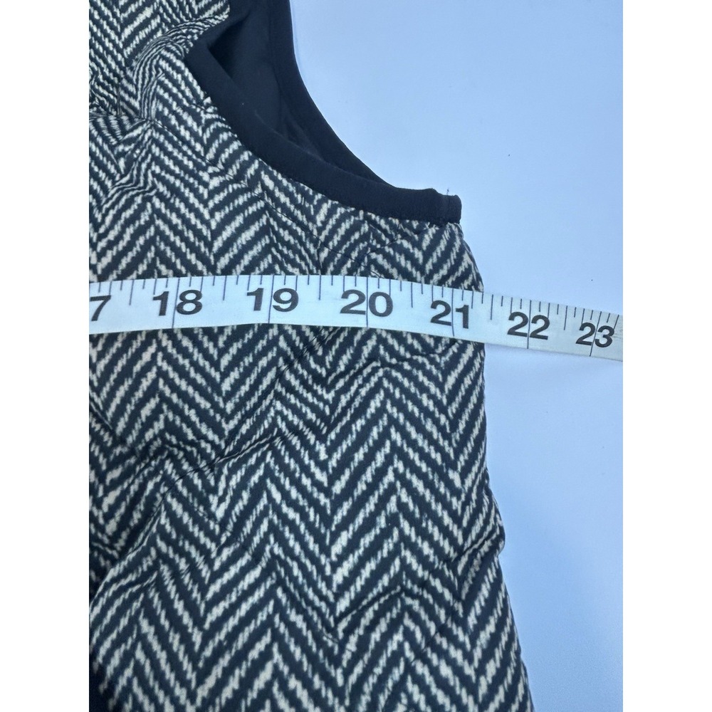 J Crew Mens Quilted Puffer Herringbone Vest Black trim Polyester Full ZipSize L - Picture 8 of 8
